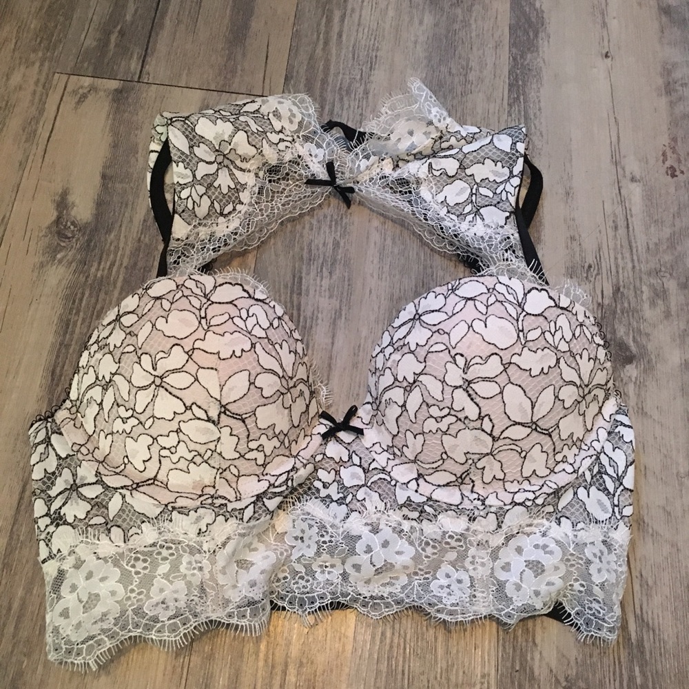 34C Chic High neck push-up bra